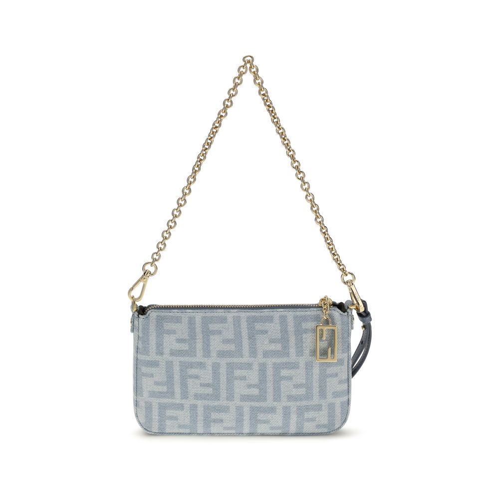 Fendi Blue Cotton Wallet